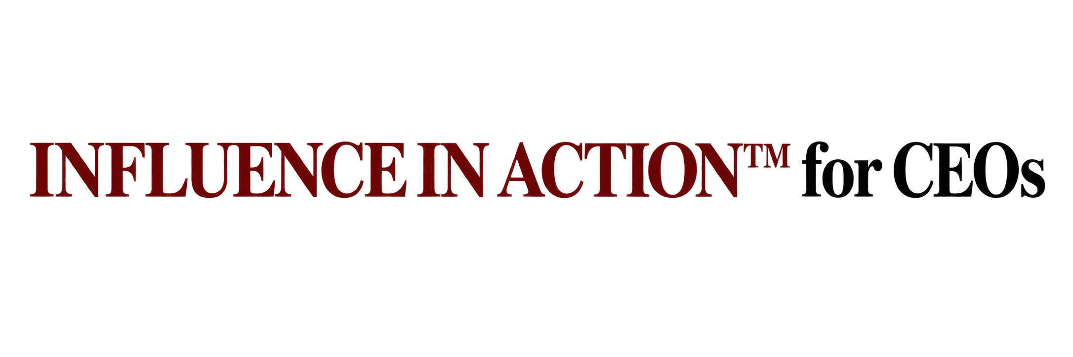 Influence in Action for CEOs